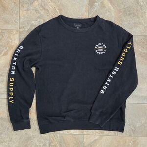 Brixton Supply Trade Mark Graphic Print‎ Crewneck Sweatshirt Mens Medium
